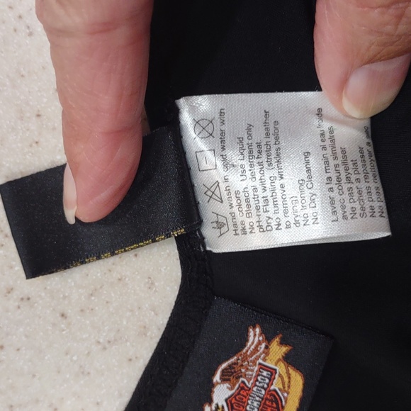 Women's Harley-Davidson Washable Suede V-neck Cropped Tank Top/Vest Size XL - Picture 9 of 14